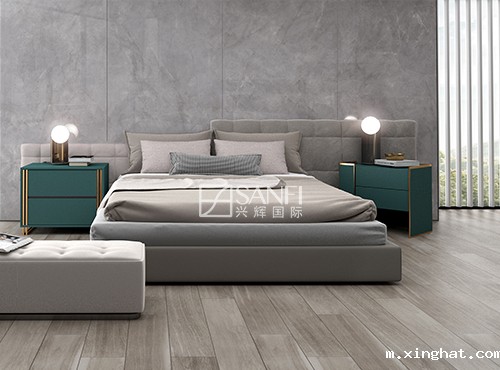 陶瓷十大品牌兴辉900*1800mm普比斯灰瓷砖