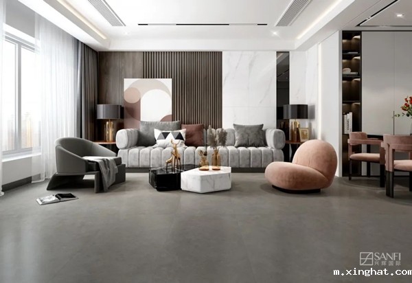 陶瓷十大品牌兴辉国际伯丁石应用效果图