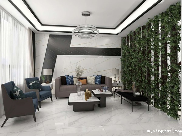 佛山陶瓷品牌顺辉瓷砖85㎡小户型别墅东方极简