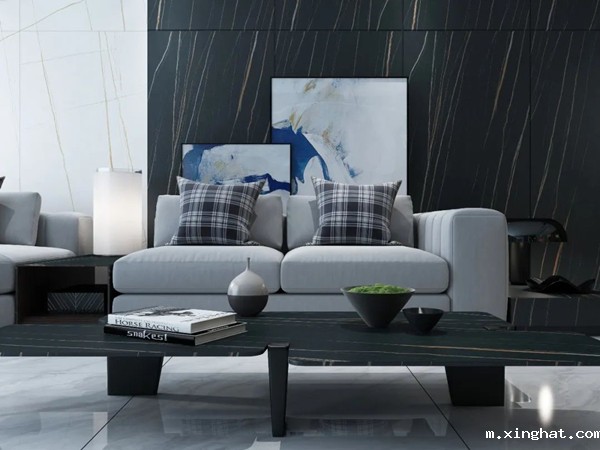 顺辉900*1800mm布加迪灰餐厅厨房效果图