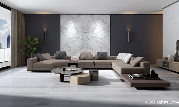 岩板电视背景墙效果图