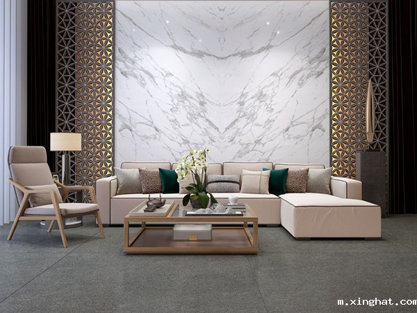 岩板电视背景墙效果图