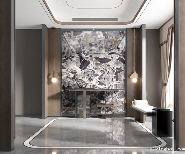 宏宇陶瓷背景墙装修效果图
