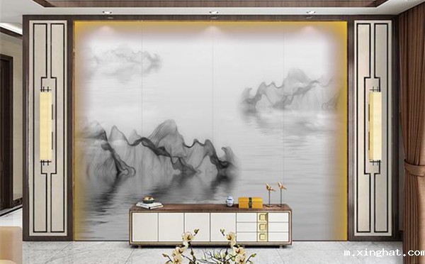 岩板背景墙装修效果图