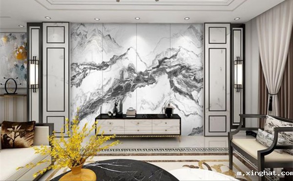 岩板背景墙装修效果图