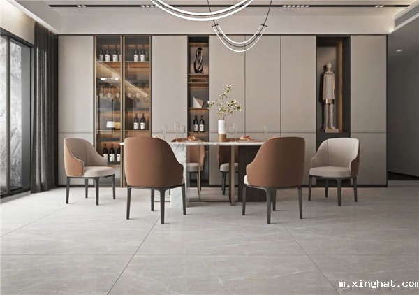 陶瓷十大品牌新中源新品600*1200mm瓷砖装修效果图