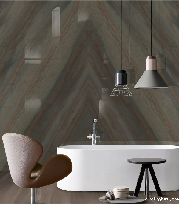 威尔斯陶瓷全屋岩板装修，岩板背景墙