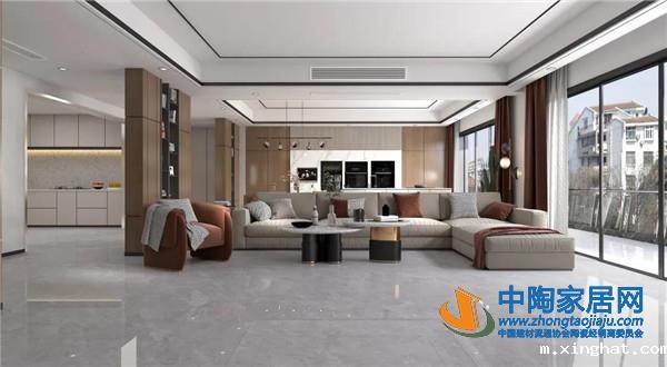 大角鹿超耐磨大理石瓷砖现代轻奢风