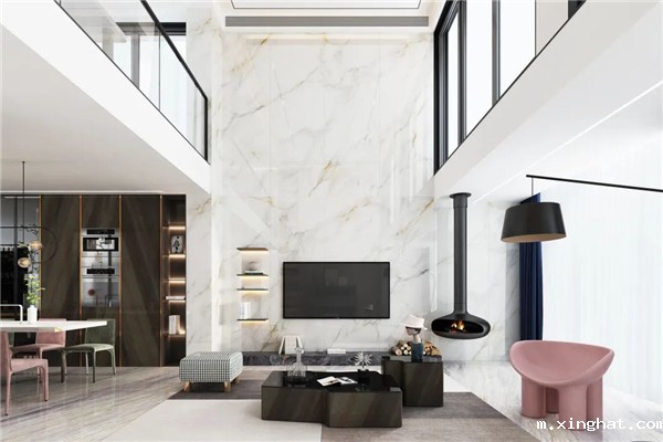 岩板背景墙效果图