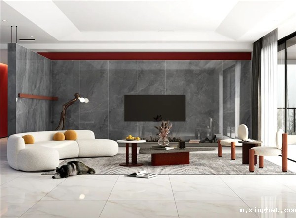 岩板背景墙效果图