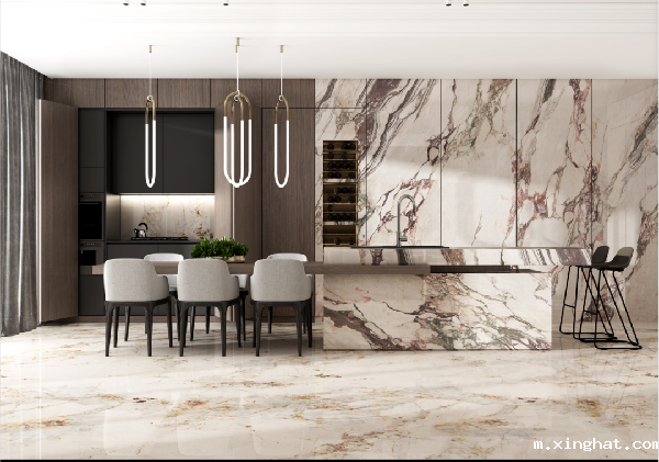 岩板背景墙效果图