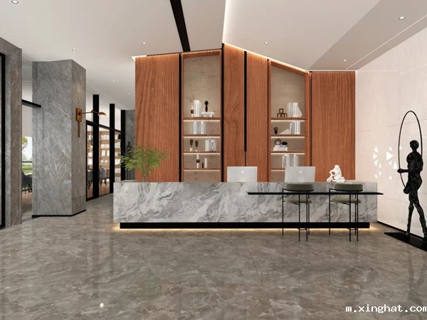 未来家居萨米特岩板700*1500mm无限连纹瓷砖