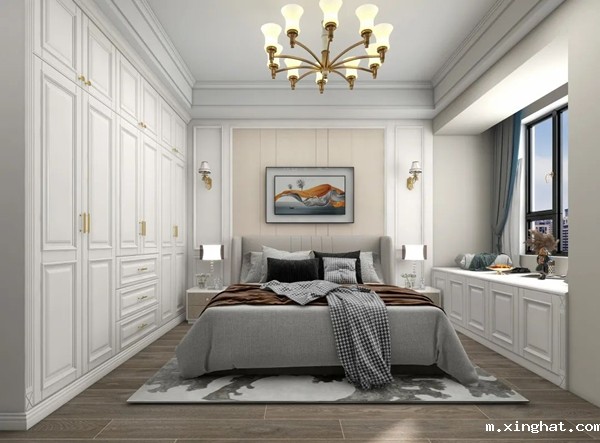 陶瓷十大品牌马可波罗144m²现代美式风装修效果图