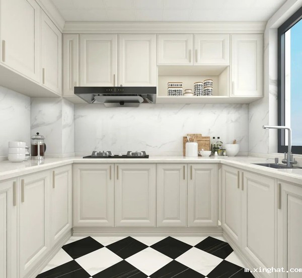 陶瓷十大品牌马可波罗144m²现代美式风装修效果图