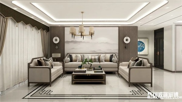 马可波罗轻奢新中式水刀拼花瓷砖