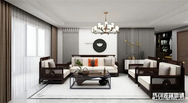 马可波罗轻奢新中式水刀拼花瓷砖