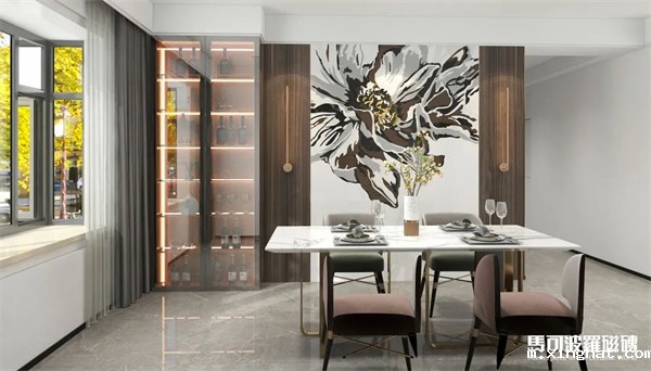 马可波罗轻奢新中式水刀拼花瓷砖