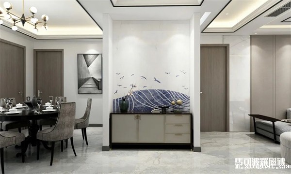 马可波罗轻奢新中式水刀拼花瓷砖