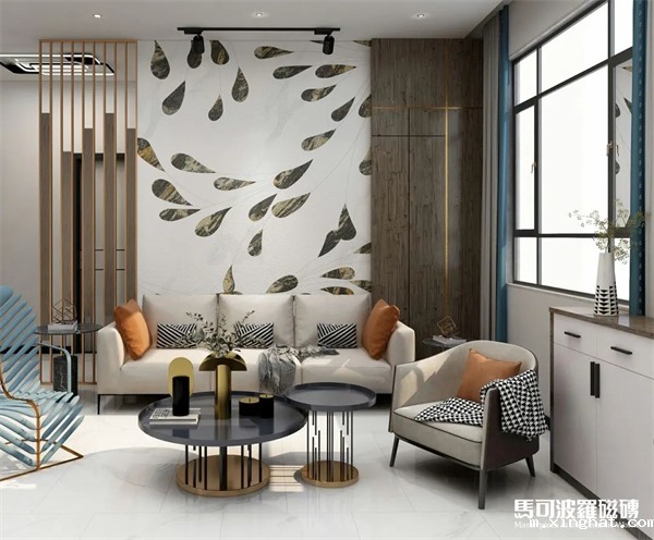 马可波罗轻奢新中式水刀拼花瓷砖