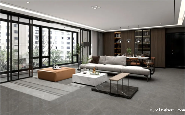 KMY国际轻奢瓷砖750*1500新品特朗普灰