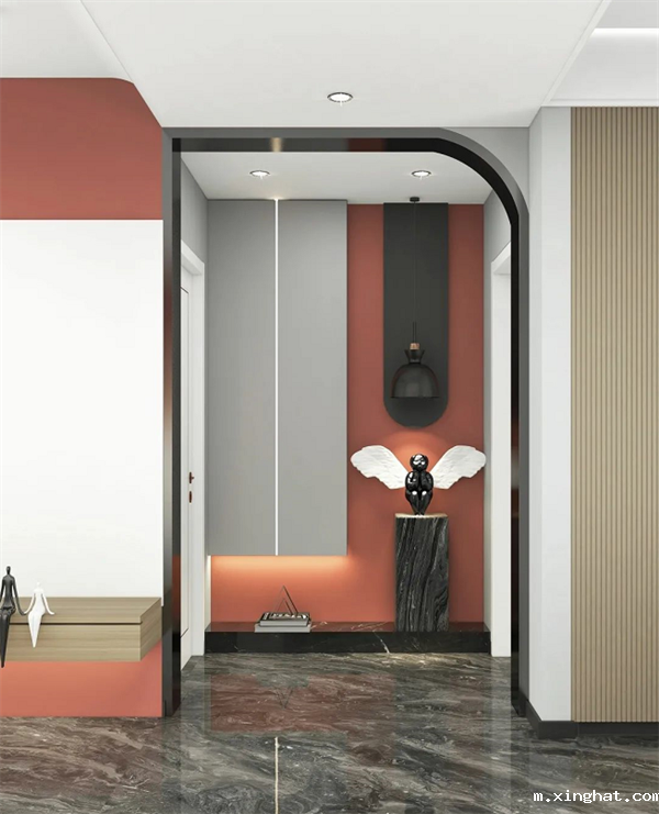 马可波罗岩板家居中国红与白色完美搭配