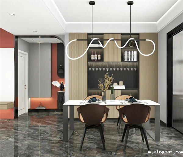 马可波罗岩板家居中国红与白色完美搭配