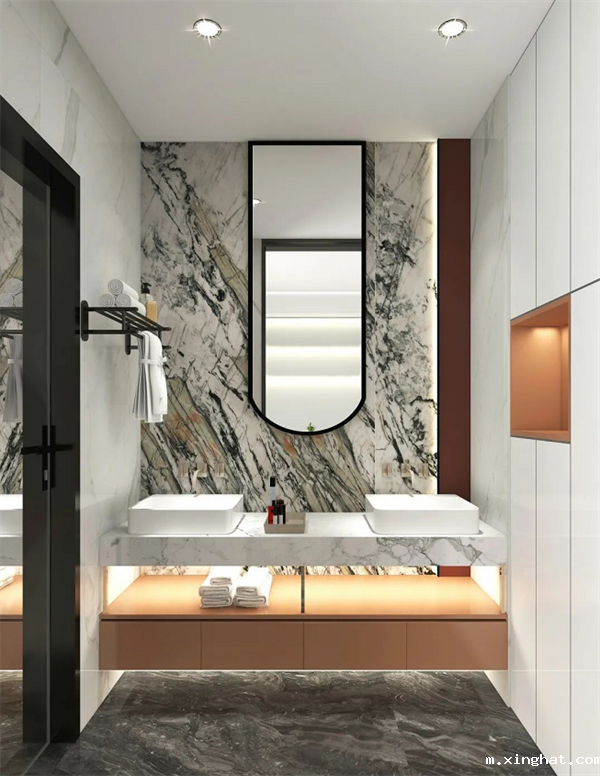 马可波罗岩板家居中国红与白色完美搭配