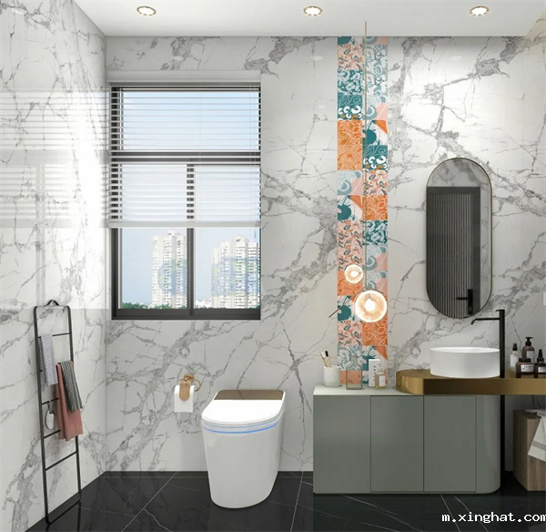 马可波罗岩板家居中国红与白色完美搭配