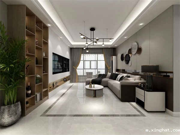 新南悦灰色系通体大理石让家居空间注入自然界艺术美感