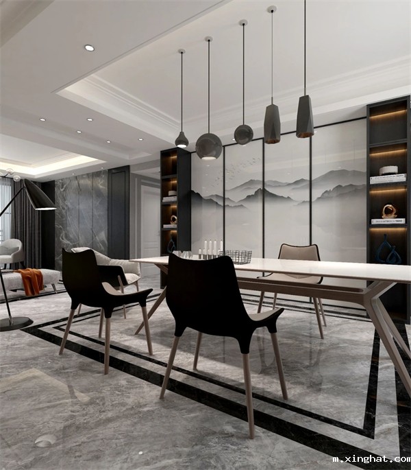 马可波罗艺术岩板水墨意境