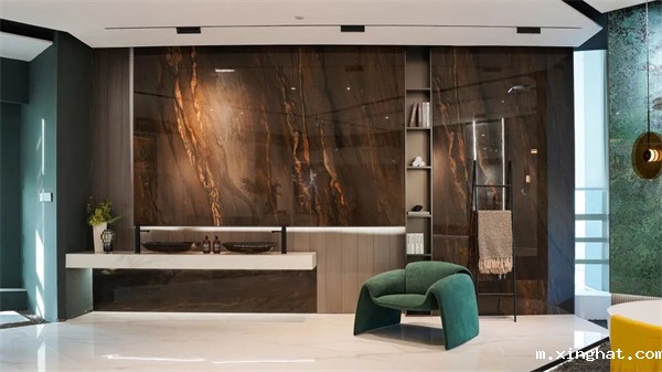 冠军磁砖2000+㎡岩板工程展厅个性上线