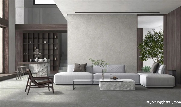 壹加壹岩板全新质感砾砼·深灰，与自然相拥