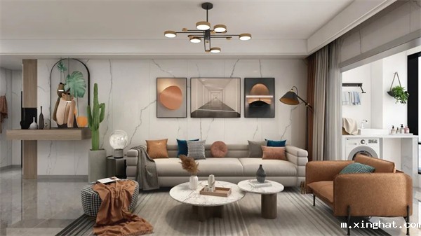 冠军磁砖120平方全屋装修轻奢现代简约