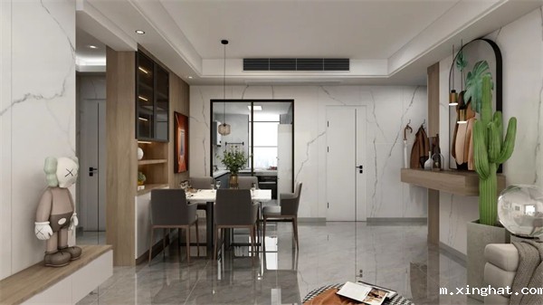 冠军磁砖120平方全屋装修轻奢现代简约